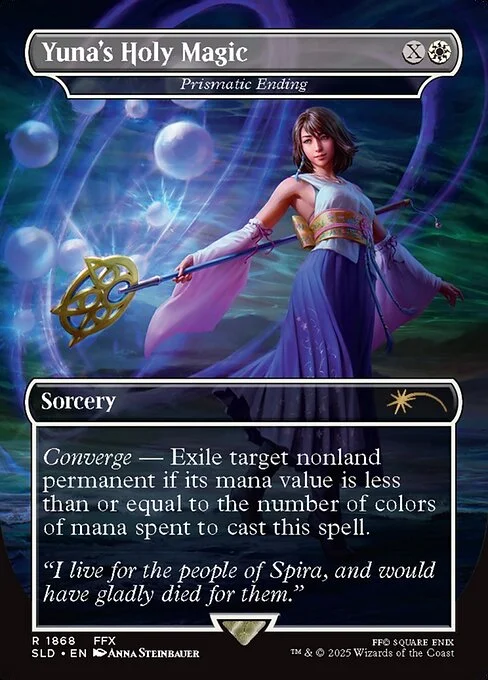 Prismatic Ending, carta Magic di tipo Sorcery illustrata da Anna Steinbauer