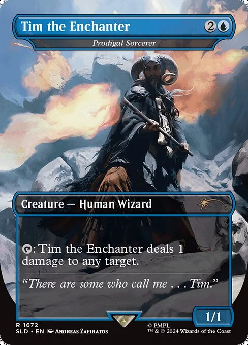 Prodigal Sorcerer, carta Magic di tipo Creature — Human Wizard Sorcerer illustrata da Andreas Zafiratos