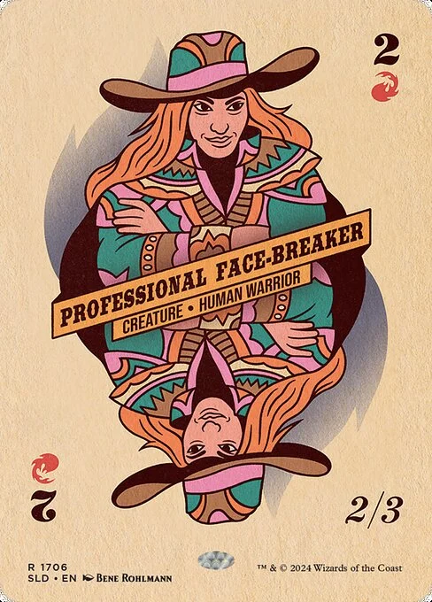 Professional Face-Breaker, carta Magic di tipo Creature — Human Warrior illustrata da Bene Rohlmann