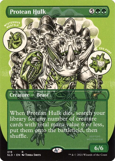 Protean Hulk, carta Magic di tipo Creature — Beast illustrata da Timba Smits