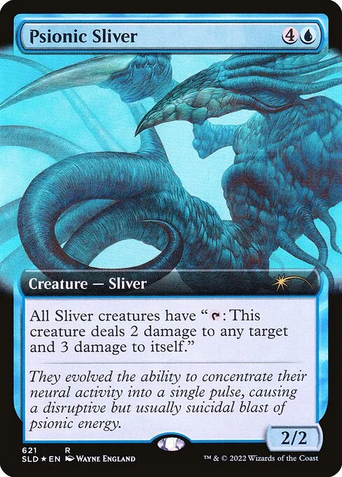 Psionic Sliver, carta Magic di tipo Creature — Sliver illustrata da Wayne England