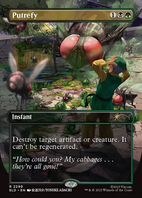 Putrefy, carta Magic di tipo Instant illustrata da Yosuke Adachi