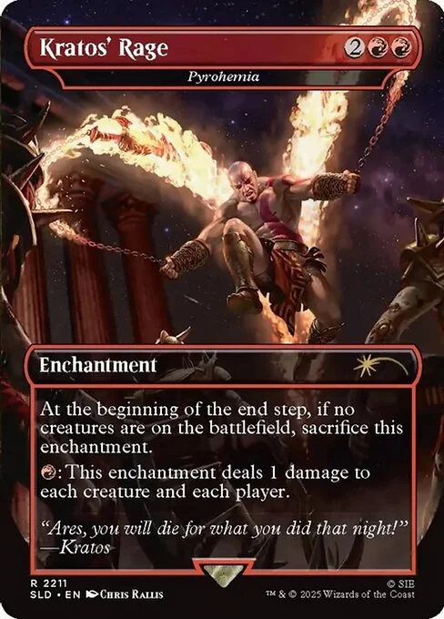 Pyrohemia, carta Magic di tipo Enchantment illustrata da Chris Rallis