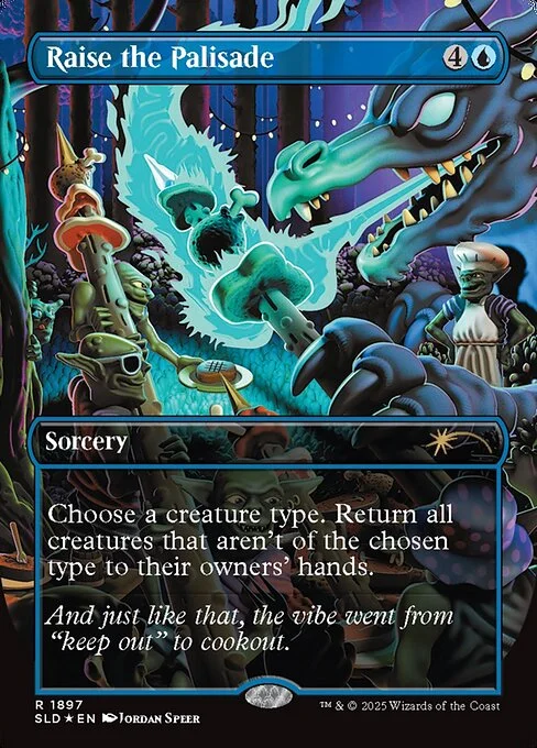 Raise the Palisade, carta Magic di tipo Sorcery illustrata da Jordan Speer