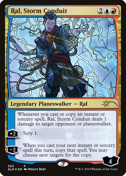 Ral, Storm Conduit, carta Magic di tipo Legendary Planeswalker — Ral illustrata da Wesley Burt