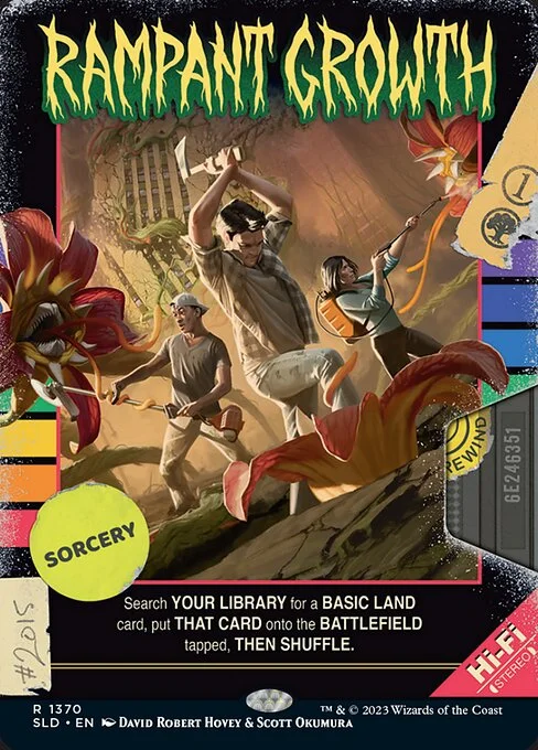 Rampant Growth, carta Magic di tipo Sorcery illustrata da David Robert Hovey & Scott Okumura