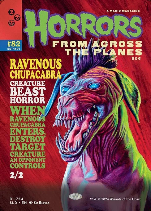 Ravenous Chupacabra, carta Magic di tipo Creature — Beast Horror illustrata da Ed Repka