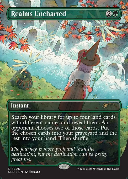 Realms Uncharted, carta Magic di tipo Instant illustrata da Heikala