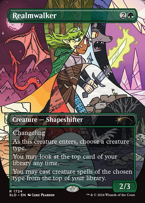 Realmwalker, carta Magic di tipo Creature — Shapeshifter illustrata da Luke Pearson