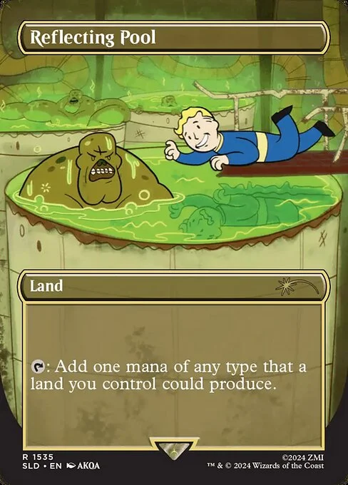 Reflecting Pool, carta Magic di tipo Land illustrata da AKQA