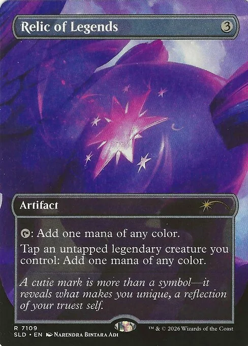 Relic of Legends, carta Magic di tipo Artifact illustrata da Narendra Bintara Adi