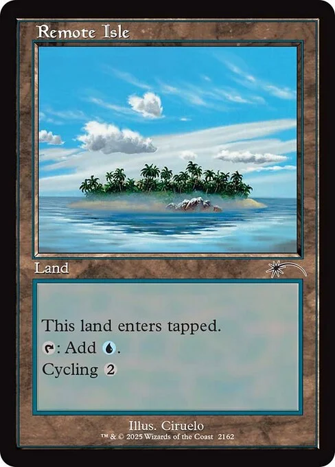 Remote Isle, carta Magic di tipo Land illustrata da Ciruelo