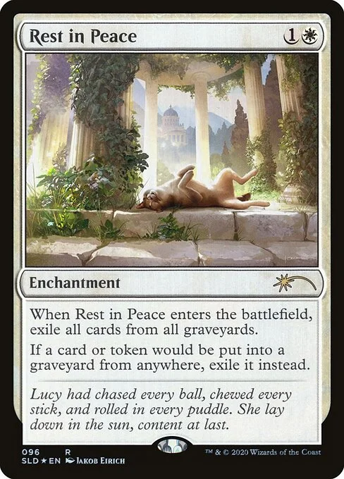 Rest in Peace, carta Magic di tipo Enchantment illustrata da Jakob Eirich