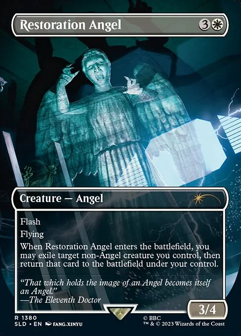 Restoration Angel, carta Magic di tipo Creature — Angel illustrata da Fang Xinyu