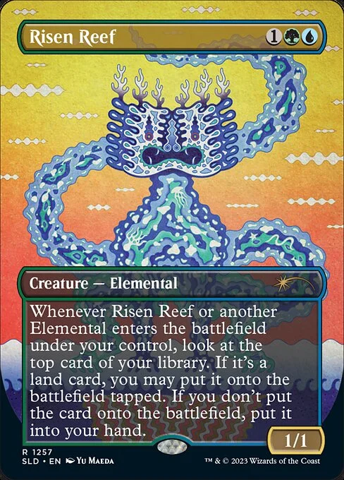 Risen Reef, carta Magic di tipo Creature — Elemental illustrata da Yu Maeda
