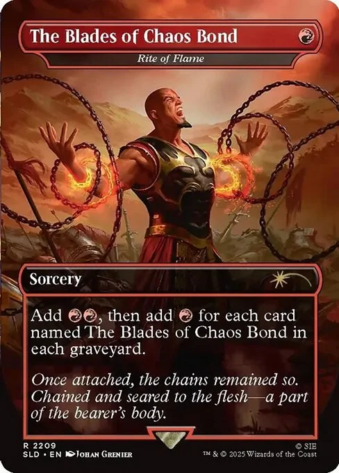 Rite of Flame, carta Magic di tipo Sorcery illustrata da Johan Grenier