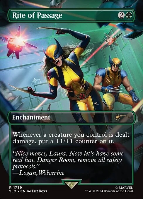 Rite of Passage, carta Magic di tipo Enchantment illustrata da Eliz Roxs