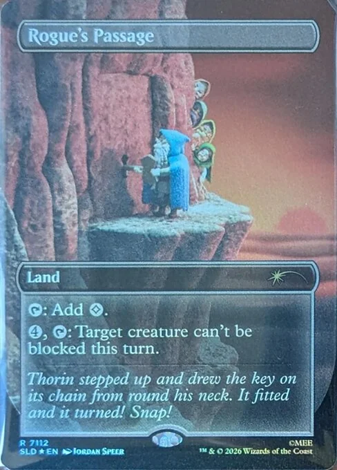 Rogue's Passage, carta Magic di tipo Land illustrata da Jordan Speer