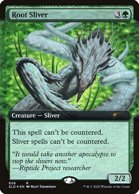 Root Sliver, carta Magic di tipo Creature — Sliver illustrata da Matt Thompson