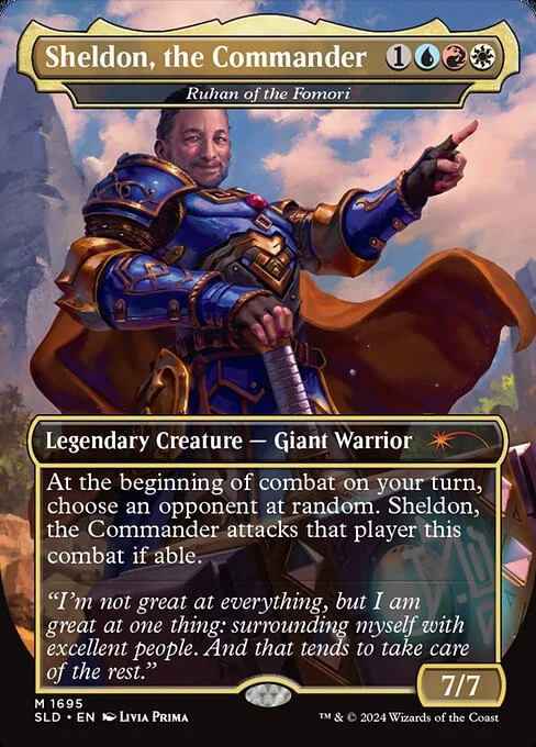 Ruhan of the Fomori, carta Magic di tipo Legendary Creature — Giant Warrior illustrata da Livia Prima