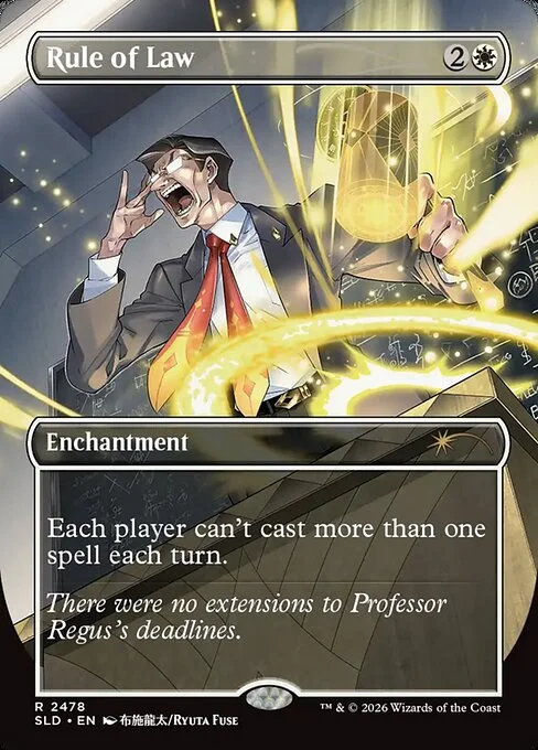 Rule of Law, carta Magic di tipo Enchantment illustrata da Ryuta Fuse