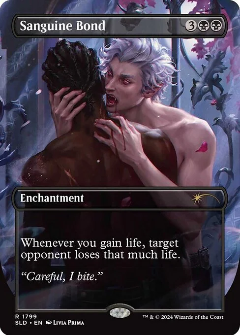 Sanguine Bond, carta Magic di tipo Enchantment illustrata da Livia Prima