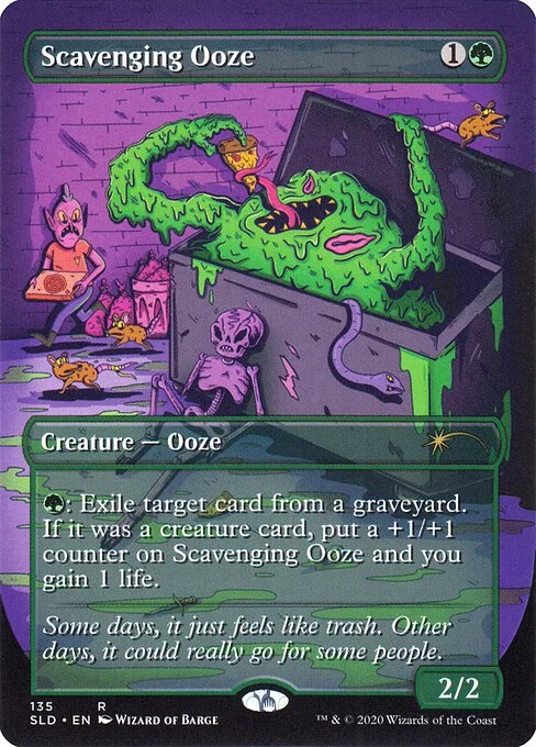 Scavenging Ooze, carta Magic di tipo Creature — Ooze illustrata da Wizard of Barge