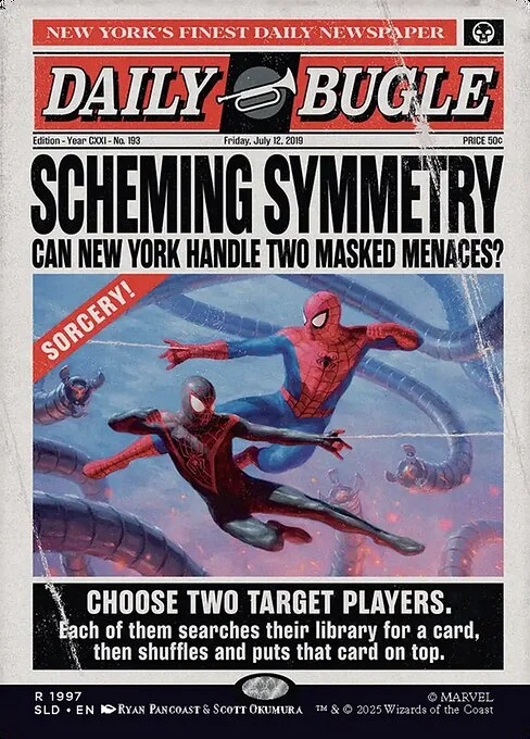 Scheming Symmetry, carta Magic di tipo Sorcery illustrata da Ryan Pancoast & Scott Okumura