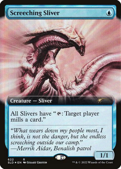 Screeching Sliver, carta Magic di tipo Creature — Sliver illustrata da Stuart Griffin