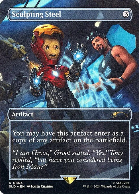 Sculpting Steel, carta Magic di tipo Artifact illustrata da Javier Charro