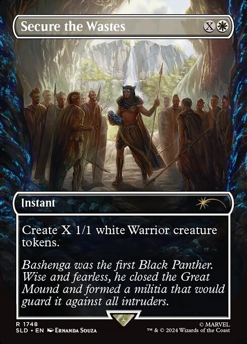 Secure the Wastes, carta Magic di tipo Instant illustrata da Ernanda Souza