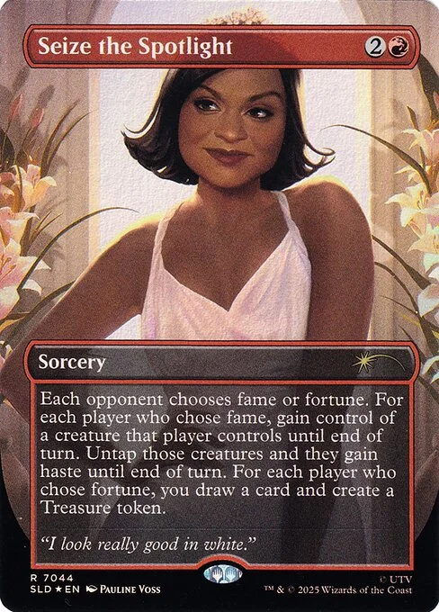 Seize the Spotlight, carta Magic di tipo Sorcery illustrata da Pauline Voss
