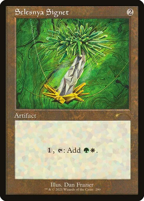 Selesnya Signet, carta Magic di tipo Artifact illustrata da Dan Frazier