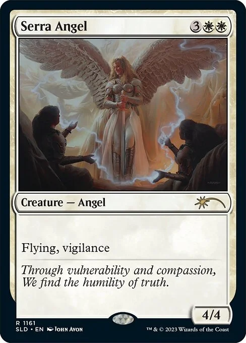 Serra Angel, carta Magic di tipo Creature — Angel illustrata da John Avon