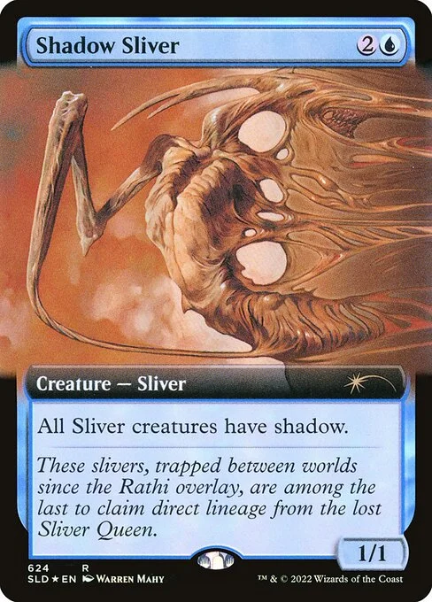 Shadow Sliver, carta Magic di tipo Creature — Sliver illustrata da Warren Mahy