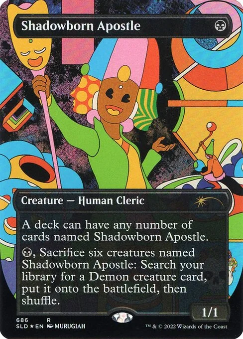 Shadowborn Apostle, carta Magic di tipo Creature — Human Cleric illustrata da MURUGIAH