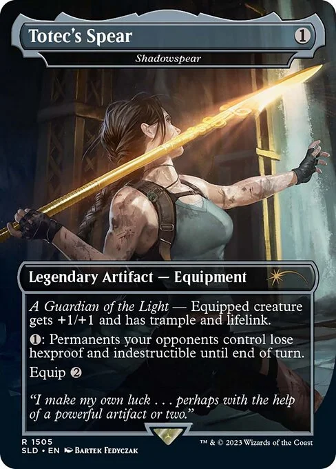 Shadowspear, carta Magic di tipo Legendary Artifact — Equipment illustrata da Bartek Fedyczak