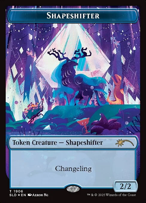 Shapeshifter, carta Magic di tipo Token Creature — Shapeshifter illustrata da Aeron Ng