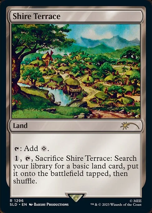 Shire Terrace, carta Magic di tipo Land illustrata da Bakshi Productions