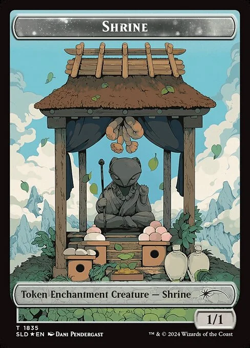 Shrine, carta Magic di tipo Token Enchantment Creature — Shrine illustrata da Dani Pendergast