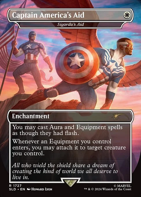 Sigarda's Aid, carta Magic di tipo Enchantment illustrata da Howard Lyon