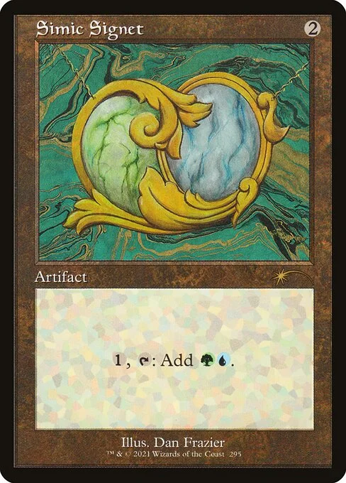 Simic Signet, carta Magic di tipo Artifact illustrata da Dan Frazier