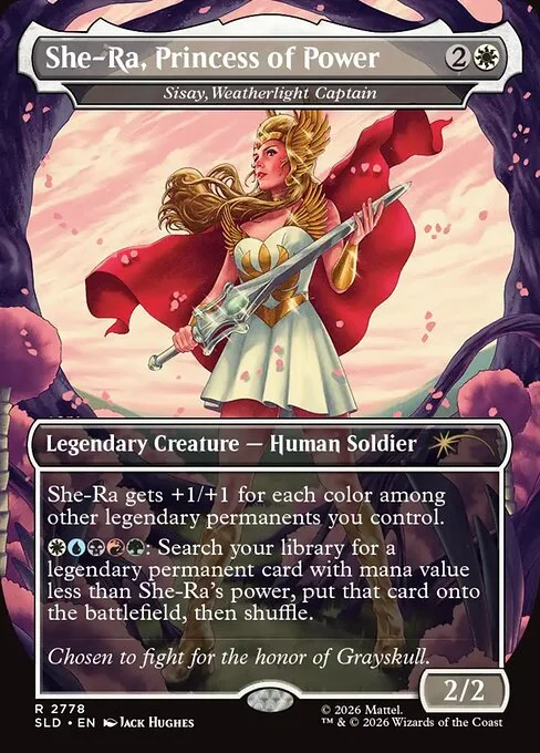 Sisay, Weatherlight Captain, carta Magic di tipo Legendary Creature — Human Soldier illustrata da Jack Hughes
