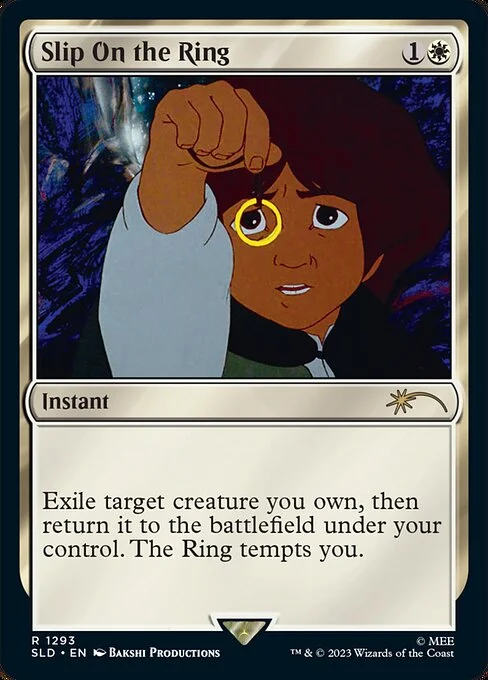 Slip On the Ring, carta Magic di tipo Instant illustrata da Bakshi Productions