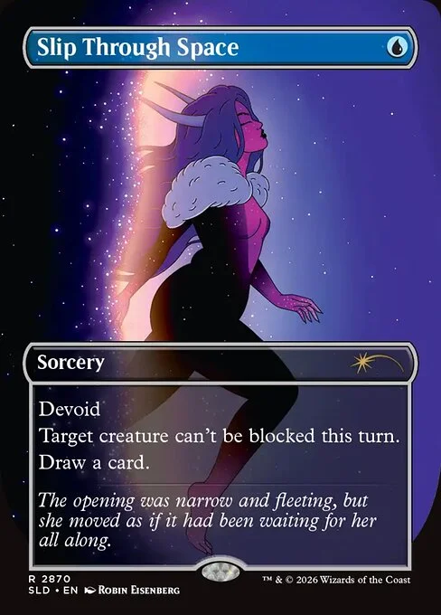 Slip Through Space, carta Magic di tipo Sorcery illustrata da Robin Eisenberg