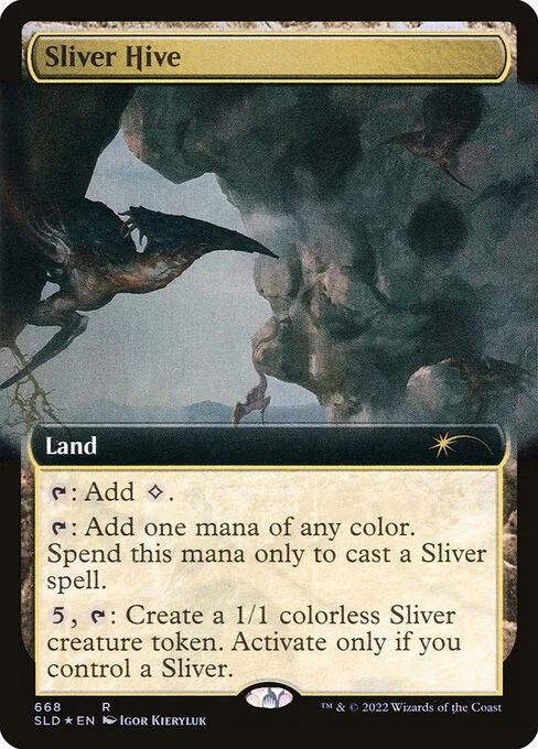 Sliver Hive, carta Magic di tipo Land illustrata da Igor Kieryluk