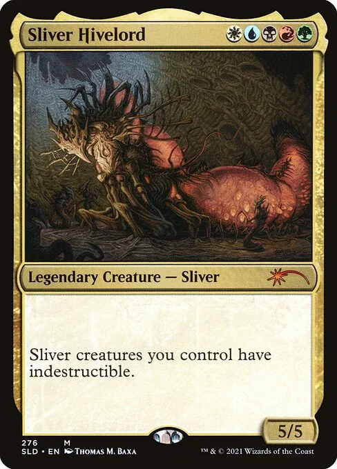 Sliver Hivelord, carta Magic di tipo Legendary Creature — Sliver illustrata da Thomas M. Baxa