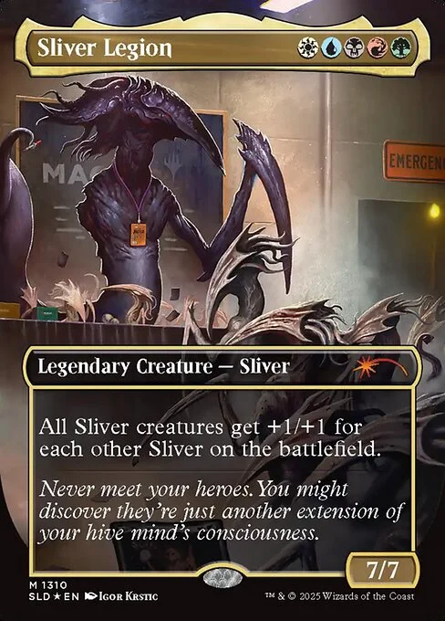 Sliver Legion, carta Magic di tipo Legendary Creature — Sliver illustrata da Igor Krstic