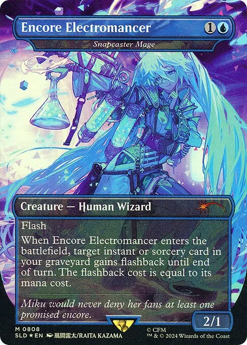 Snapcaster Mage, carta Magic di tipo Creature — Human Wizard illustrata da Raita Kazama