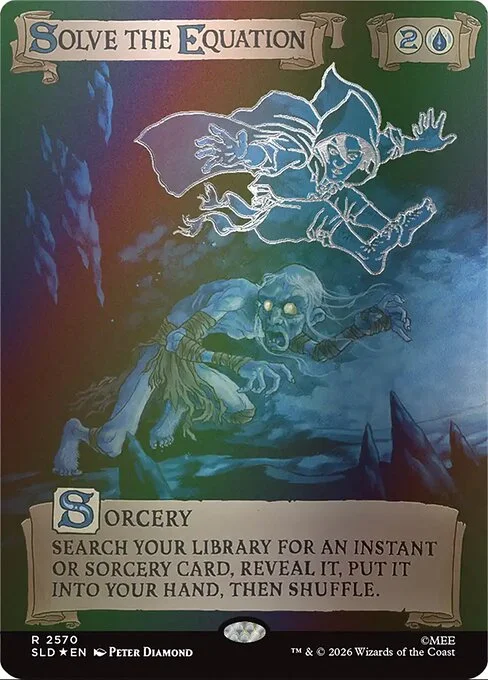 Solve the Equation, carta Magic di tipo Sorcery illustrata da Peter Diamond